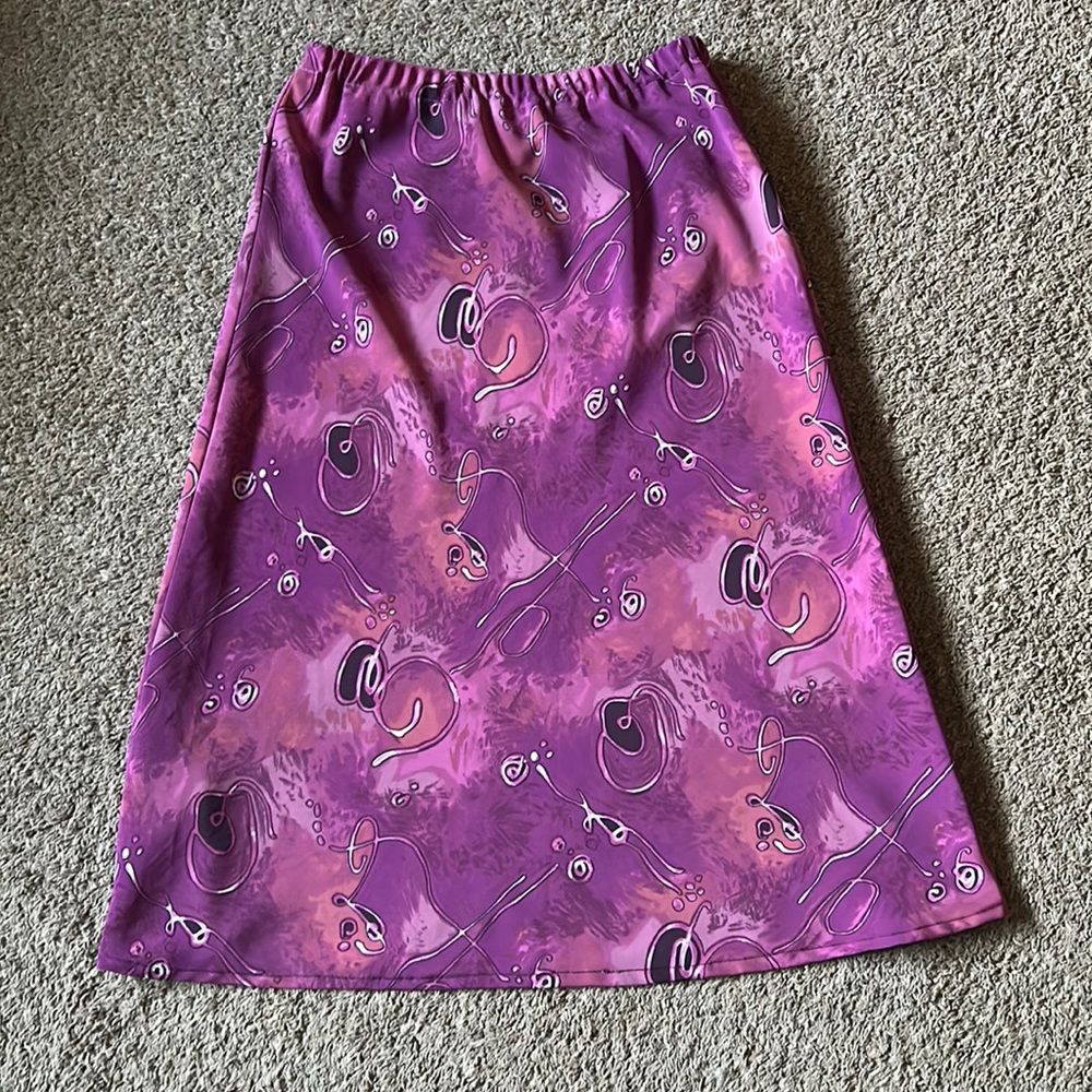 funky vintage midi skirt